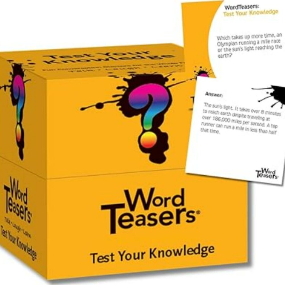 Word Teasers Funny Sayings Game Convo Knowledge/Trivia Game Adults/Kids NIB/NWT